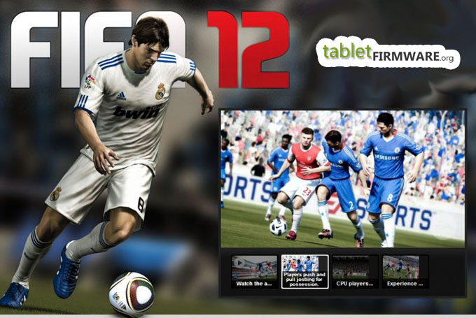 EA FIFA12 app football game for Android tablets