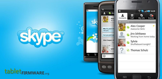 Skype app for Android tablets